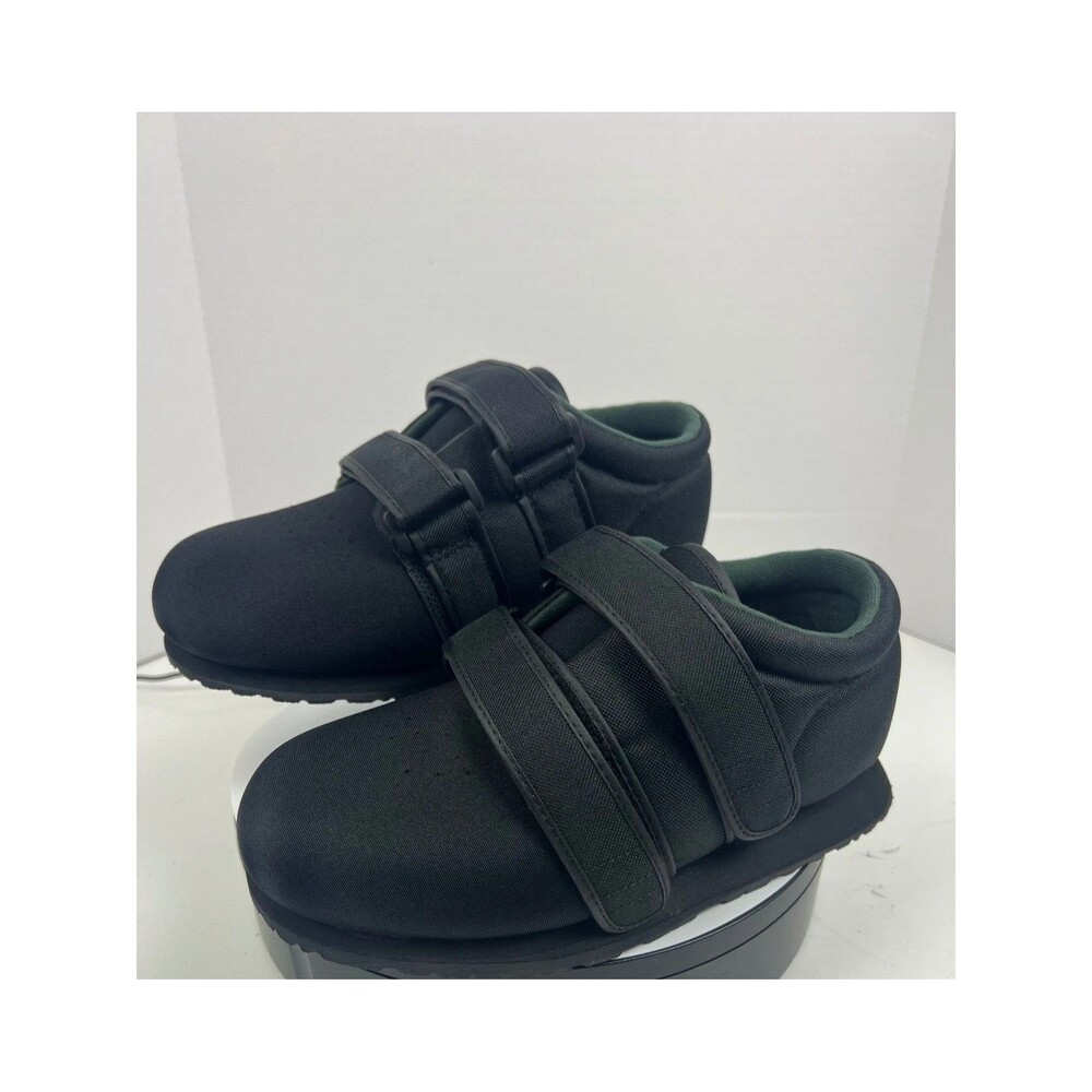NEW ! Pedors Men / Women Size 6.5 Black Comfort Diabetic Double Strap Shoes